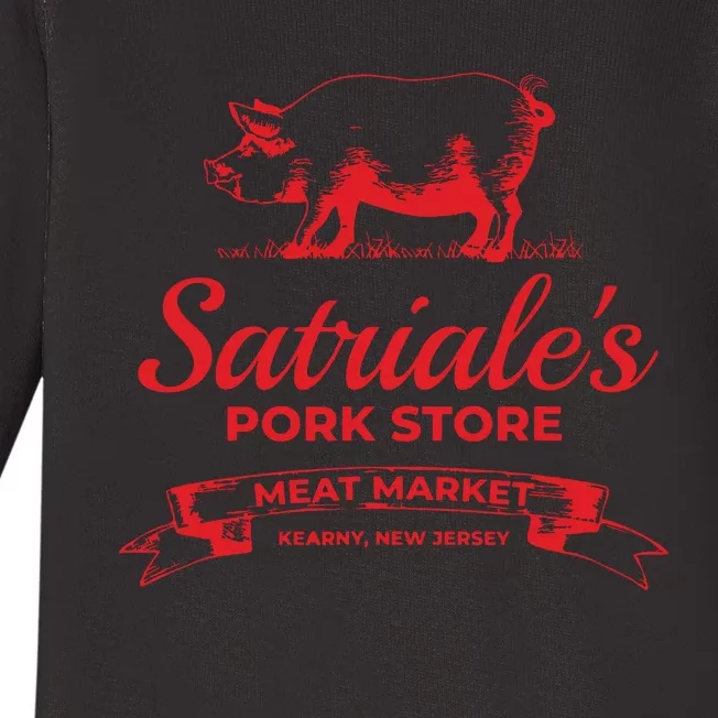 Satriales Pork Store Kearny New Jersey Baby Long Sleeve Bodysuit