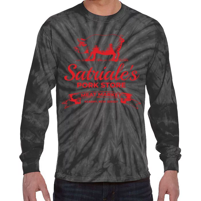 Satriales Pork Store Kearny New Jersey Tie-Dye Long Sleeve Shirt