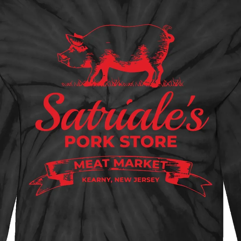 Satriales Pork Store Kearny New Jersey Tie-Dye Long Sleeve Shirt