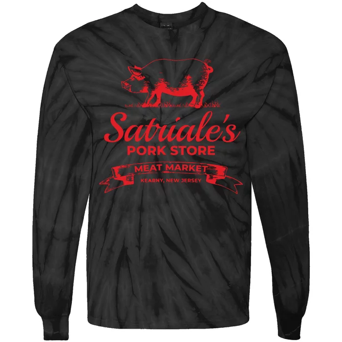 Satriales Pork Store Kearny New Jersey Tie-Dye Long Sleeve Shirt