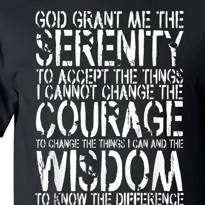 Serenity Prayer Tall T-Shirt