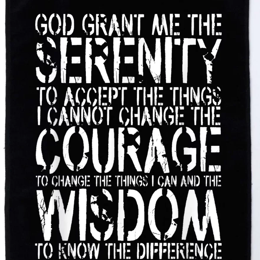 Serenity Prayer Platinum Collection Golf Towel