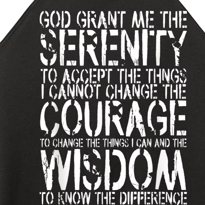 Serenity Prayer Women’s Perfect Tri Rocker Tank