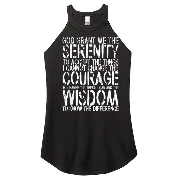 Serenity Prayer Women’s Perfect Tri Rocker Tank