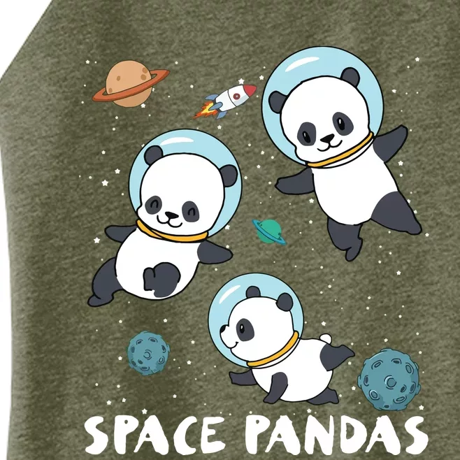 Space Pandas Shirts Funny Astronaut Planet Travel Tee Women’s Perfect Tri Rocker Tank