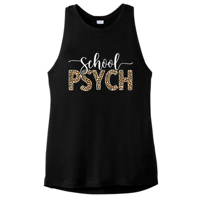 School Psych School Psychologist School Psychology Ladies Tri-Blend Wicking Tank