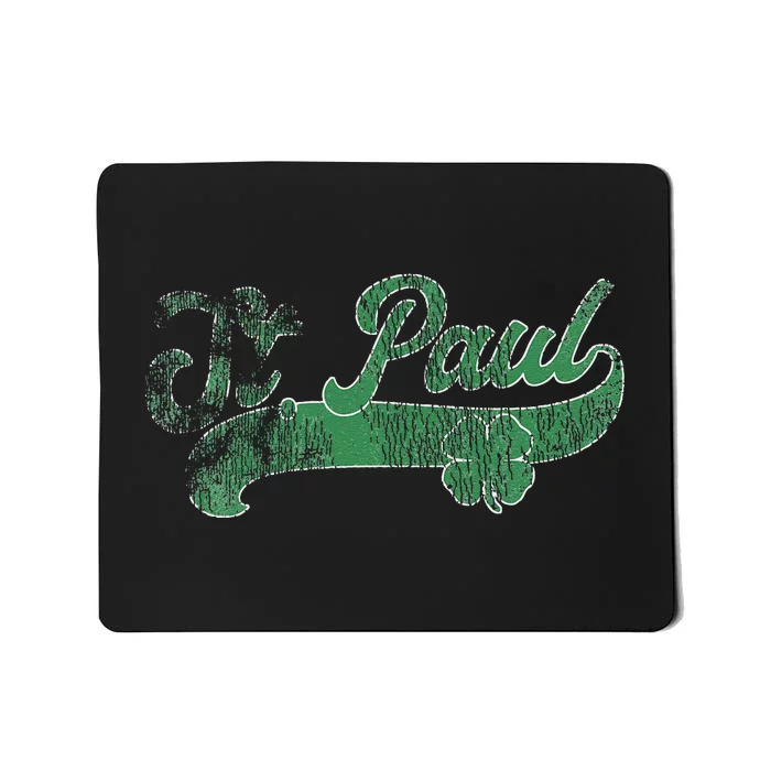 St. Paul Shamrock St. Patrick's Day Saint Paddy's Irish Mousepad