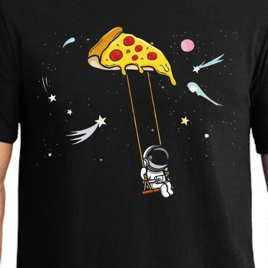 Spaceman Pizza Slice Fast Food Astronomy Solar Pajama Set