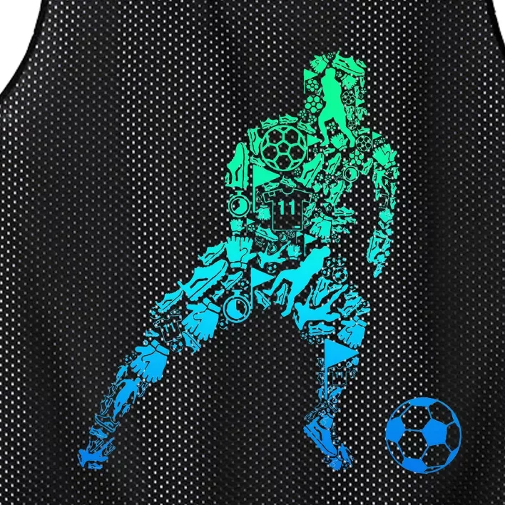 Soccer Player Mesh Reversible Basketball Jersey Tank