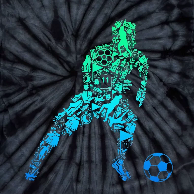 Soccer Player Tie-Dye T-Shirt