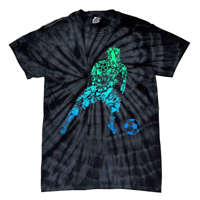 Soccer Player Tie-Dye T-Shirt