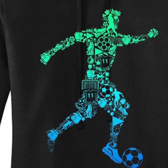 Soccer Player Women's Pullover Hoodie