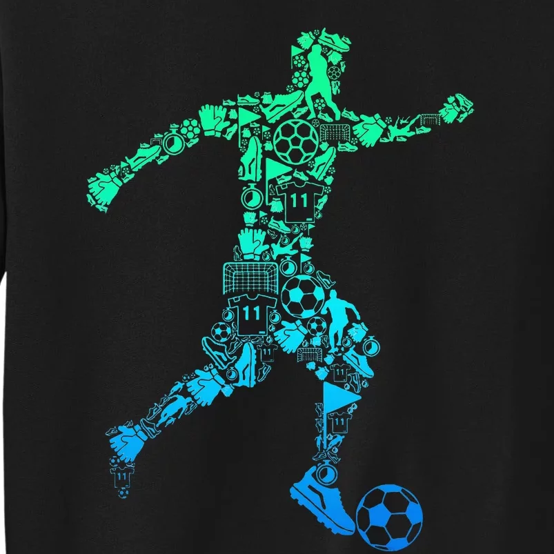 Soccer Player Tall Sweatshirt