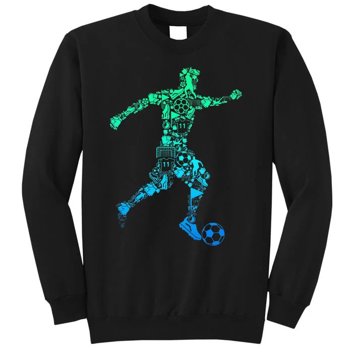 Soccer Player Tall Sweatshirt