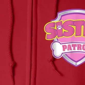 Sister Patrol Shirt | Dog Mom Full Zip Hoodie