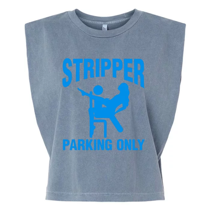 Stripper Parking Strip Club Garment-Dyed Women's Muscle Tee