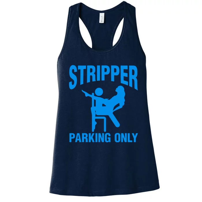 Stripper Parking Strip Club Women's Racerback Tank