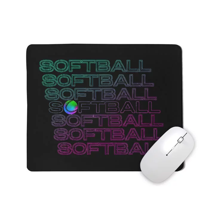 Softball Player Mousepad