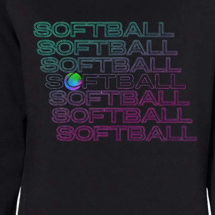 Softball Player Womens California Wash Sweatshirt