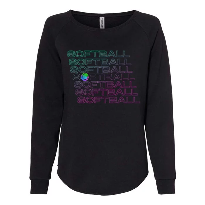 Softball Player Womens California Wash Sweatshirt