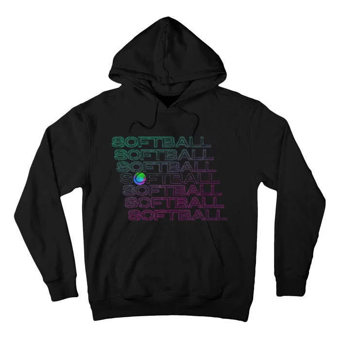 Softball Player Tall Hoodie