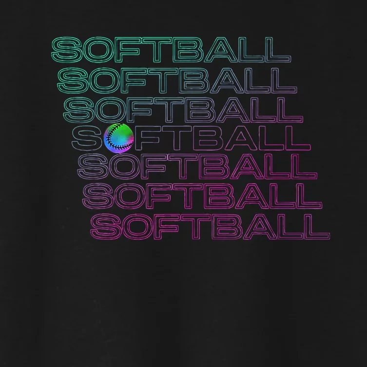 Softball Player Women's Crop Top Tee