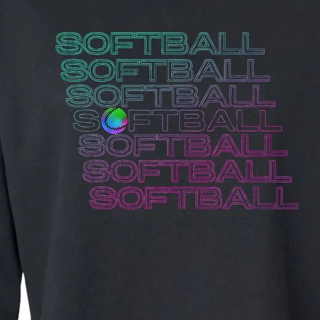 Softball Player Cropped Pullover Crew