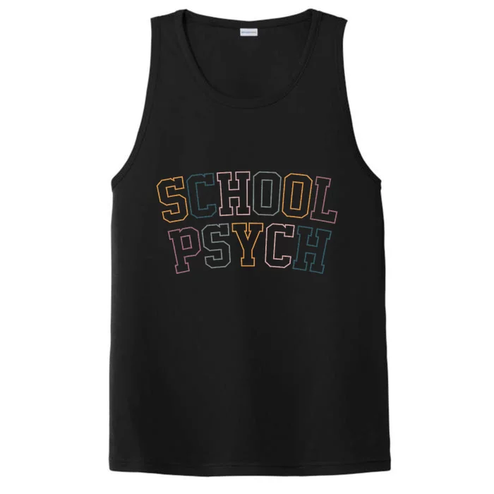 School Psychologist Squad Back To School School Psych Performance Tank