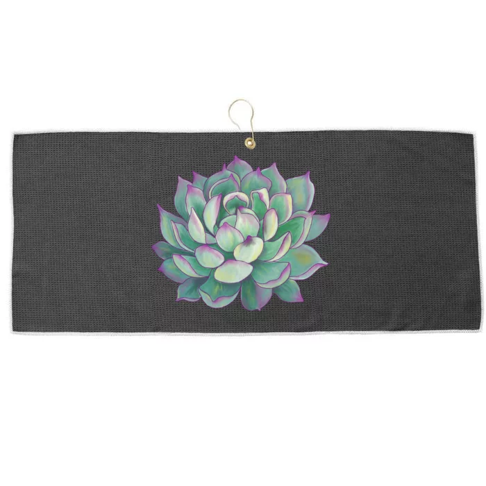 Succulent Plant Large Microfiber Waffle Golf Towel