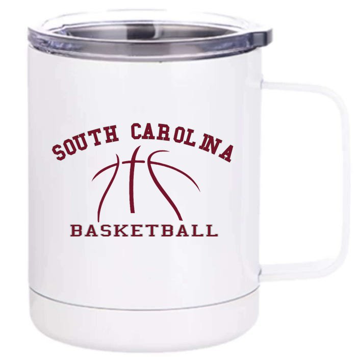 Sc Practice South Carolina Basketball Fan Apparel Hoops Gear Front & Back 12oz Stainless Steel Tumbler Cup