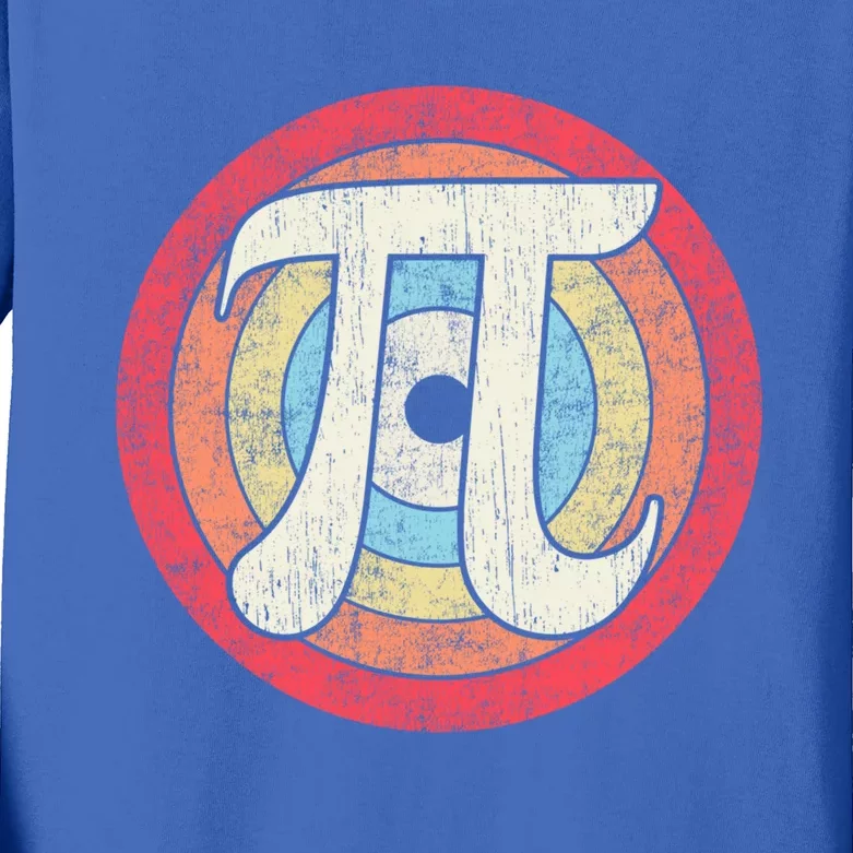 Simple Pi Symbol Clothing National Pi Day Math Teachers Cool Gift Kids Long Sleeve Shirt