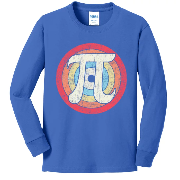 Simple Pi Symbol Clothing National Pi Day Math Teachers Cool Gift Kids Long Sleeve Shirt