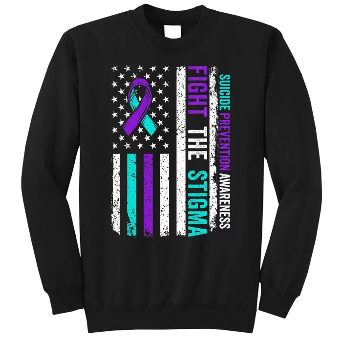 Suicide Prevention Support Fight Stigma Suicide Awareness Sweatshirt