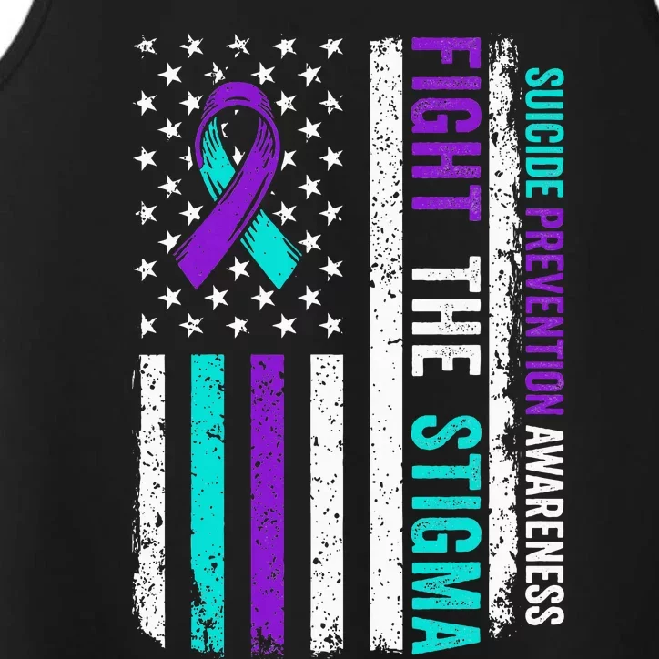 Suicide Prevention Support Fight Stigma Suicide Awareness Performance Tank