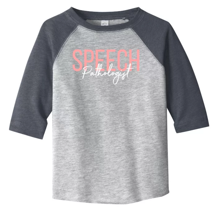 Speech Pathologist Slp Speech Pathology Gift Toddler Fine Jersey T-Shirt