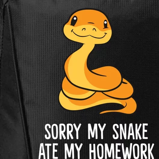 Snake Pet School Sorry, My Snake Ate Homework City Backpack