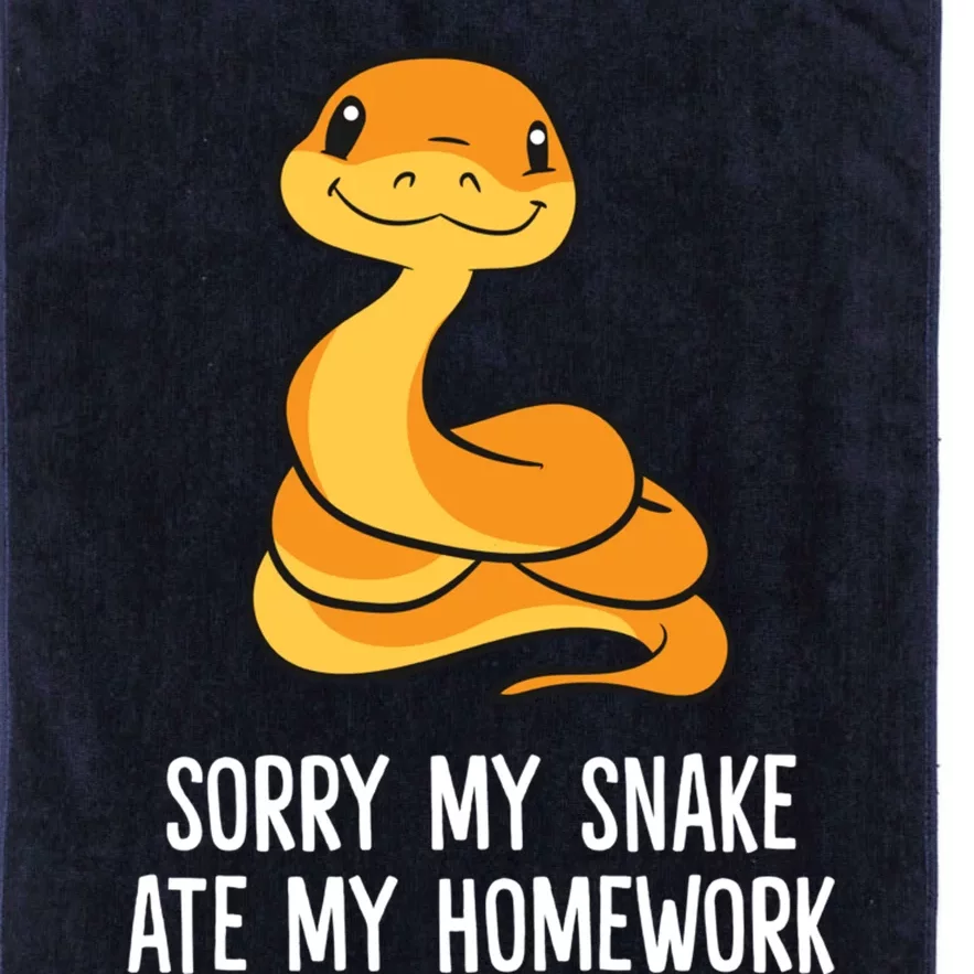 Snake Pet School Sorry, My Snake Ate Homework Platinum Collection Golf Towel