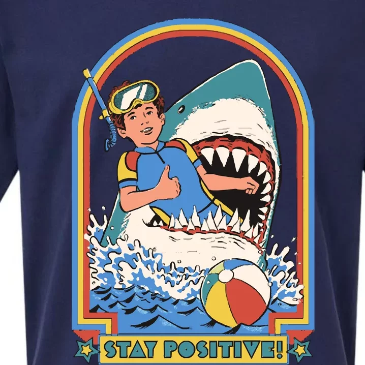 Stay Positive! Sueded Cloud Jersey T-Shirt