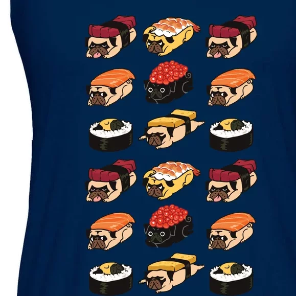 Sushi Pug Ladies Essential Flowy Tank