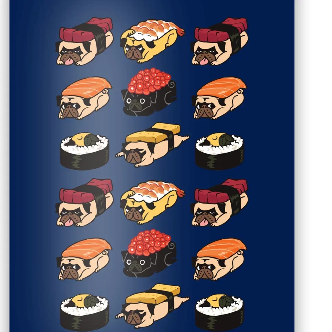 Sushi Pug Poster