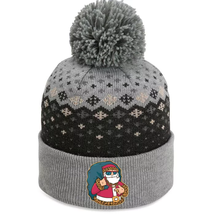 Santa Pimp The Baniff Cuffed Pom Beanie