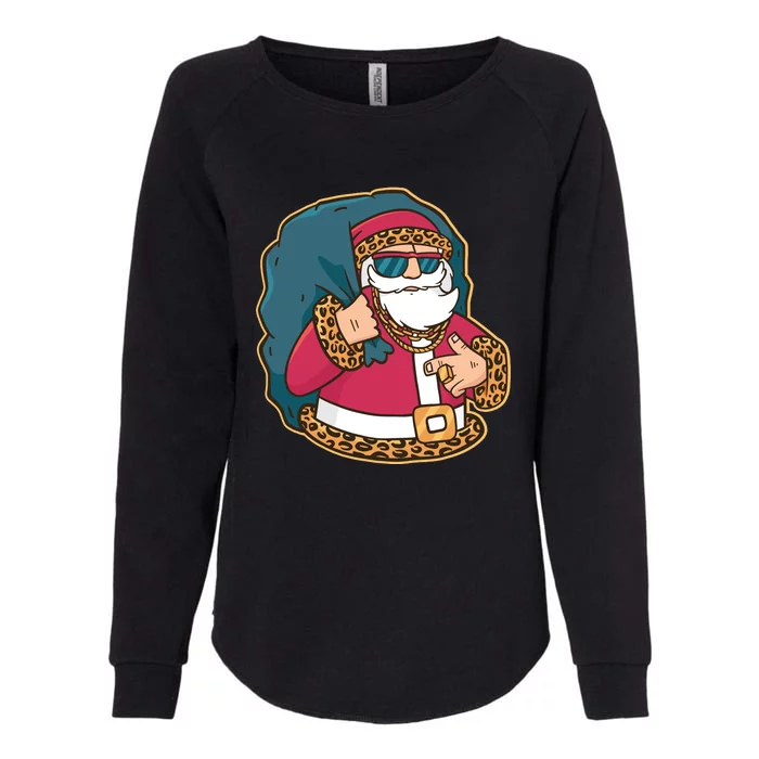 Santa Pimp Womens California Wash Sweatshirt