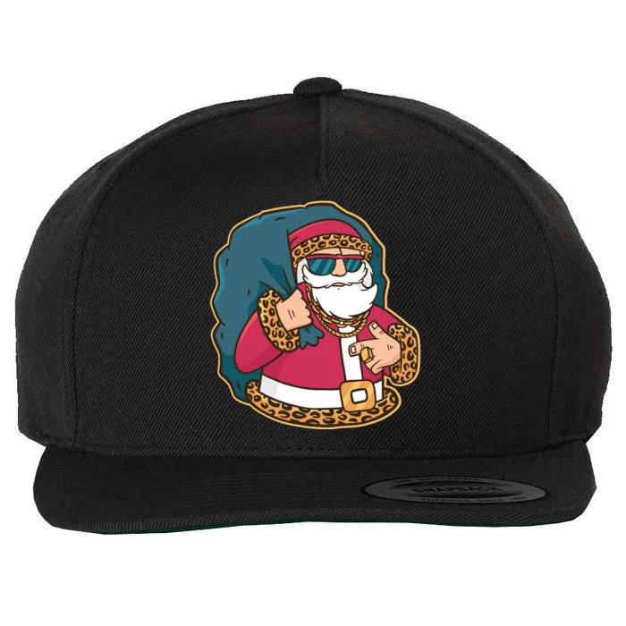 Santa Pimp Wool Snapback Cap