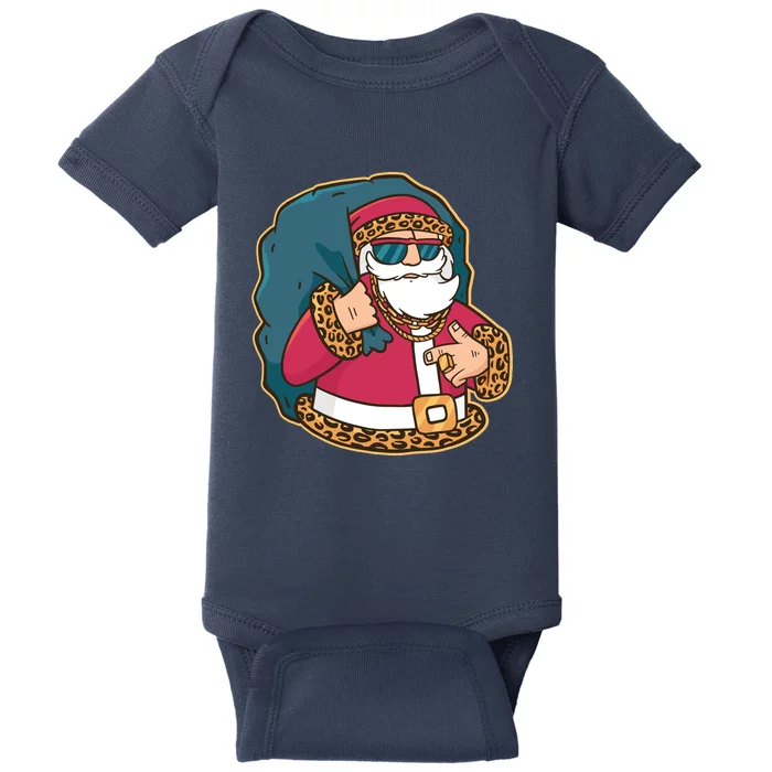 Santa Pimp Baby Bodysuit