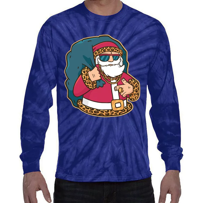 Santa Pimp Tie-Dye Long Sleeve Shirt