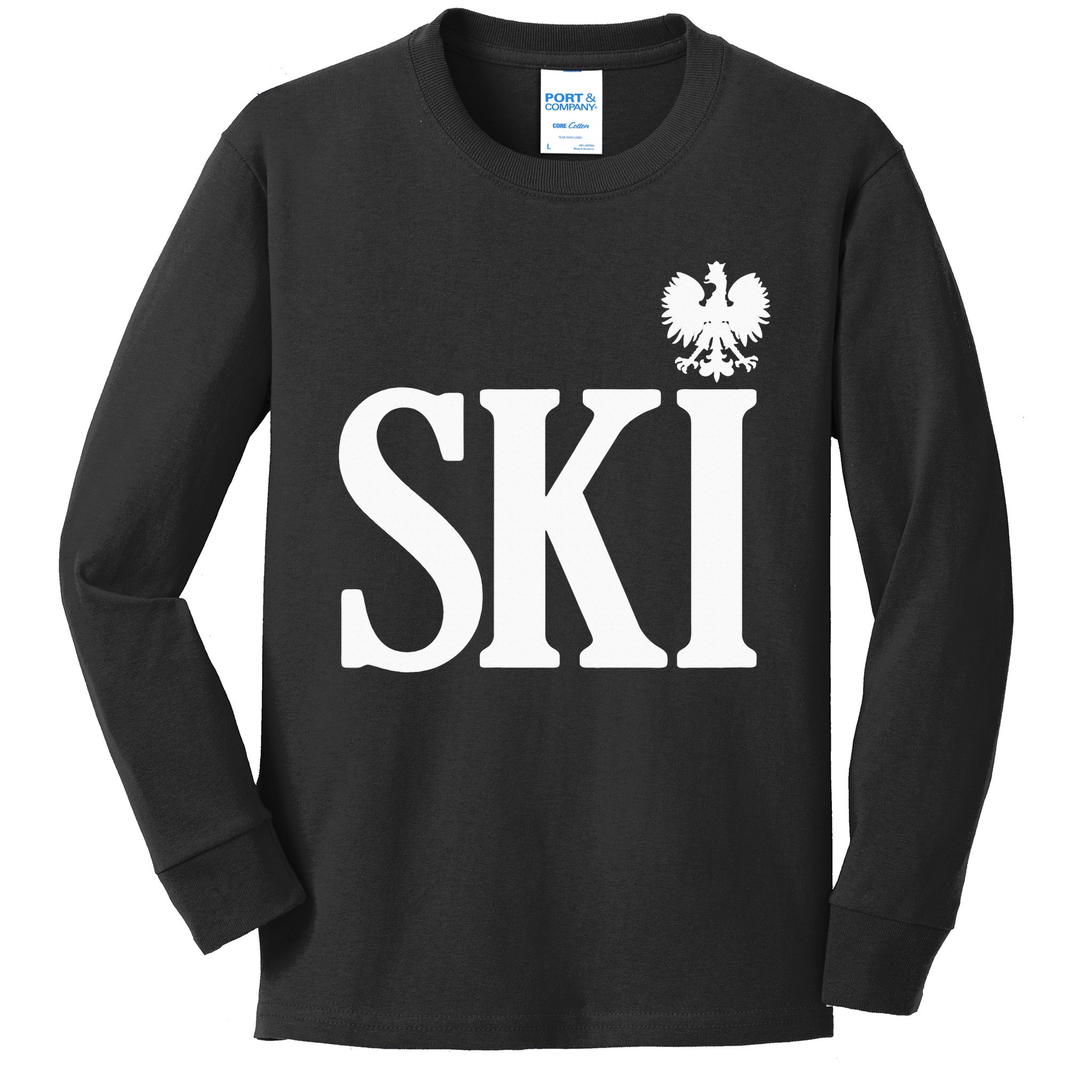 SKI Polish Surnames Ending Polish Eagle Dyngus Day Kids Long Sleeve Shirt |  TeeShirtPalace