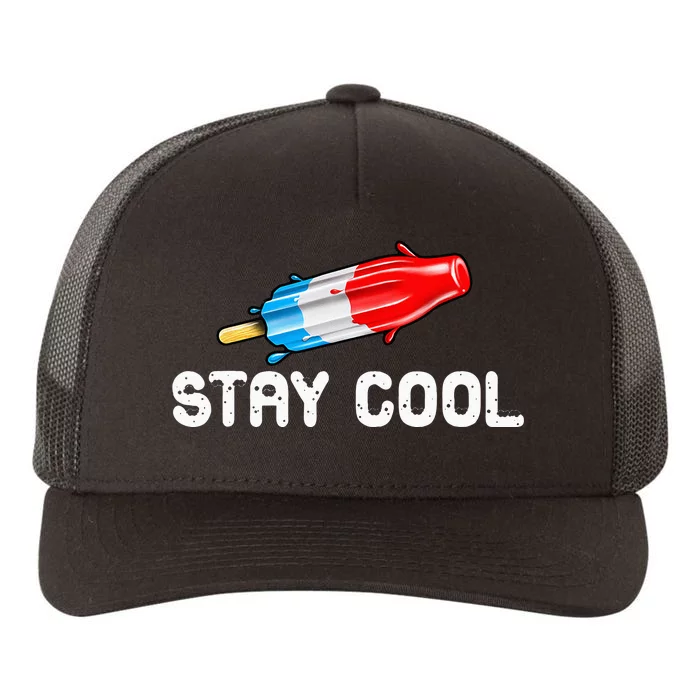 Summer Popsicle Stay Cool Funny Bomb Retro 80s Pop Gift Yupoong Adult 5-Panel Trucker Hat