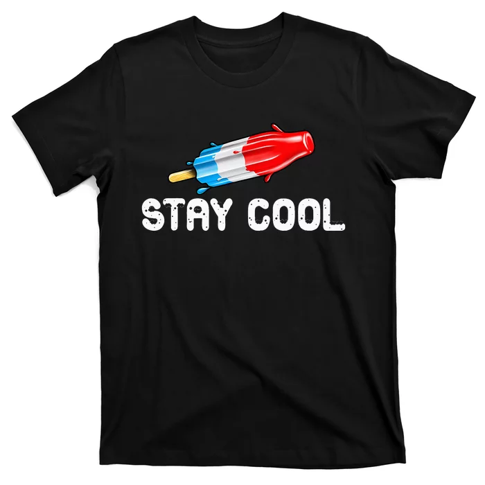 Summer Popsicle Stay Cool Funny Bomb Retro 80s Pop Gift T-Shirt