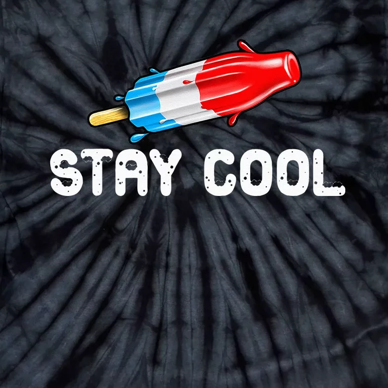 Summer Popsicle Stay Cool Funny Bomb Retro 80s Pop Gift Tie-Dye T-Shirt