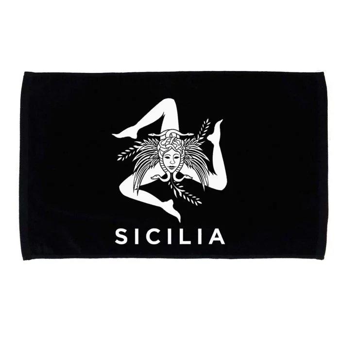 Sicilian Pride Sicilia Sicilian Flag Trinacria Microfiber Hand Towel